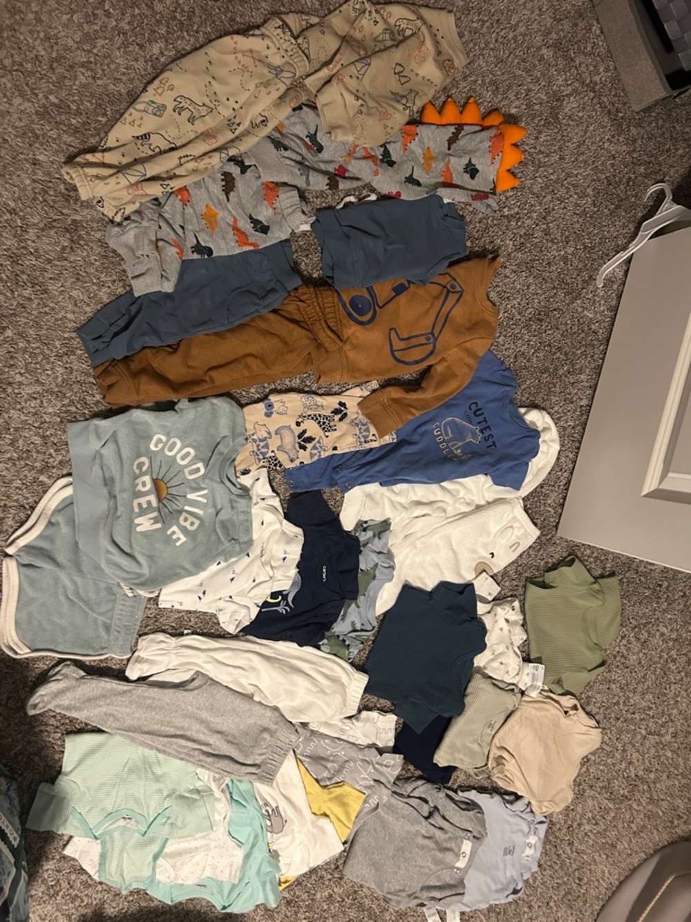 Carter's Baby Boys Neutral & Blue Multi Color Matching Set